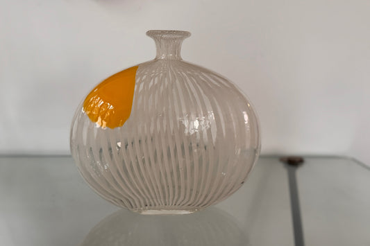 1950s–60s Murano Filigrana “Pillow” Vase, attributed to Dino Martens