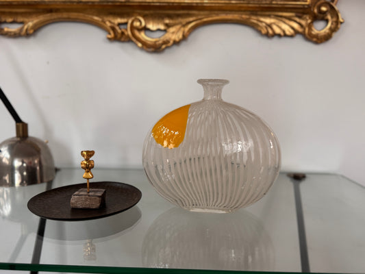 1950s–60s Murano Filigrana “Pillow” Vase, attributed to Dino Martens