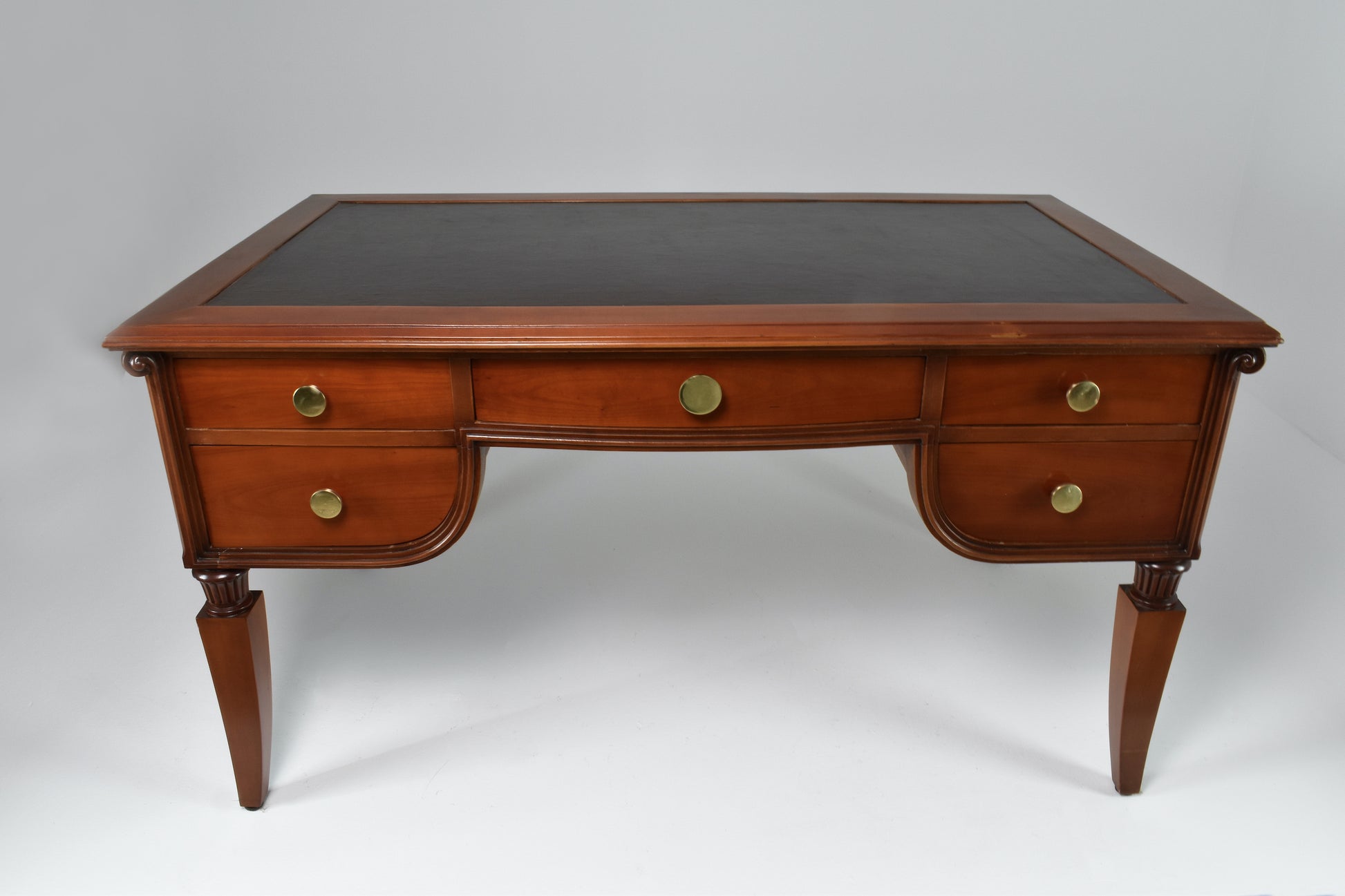 1940's Art Deco French Oak and Leather Desk - Spirit Gallery 