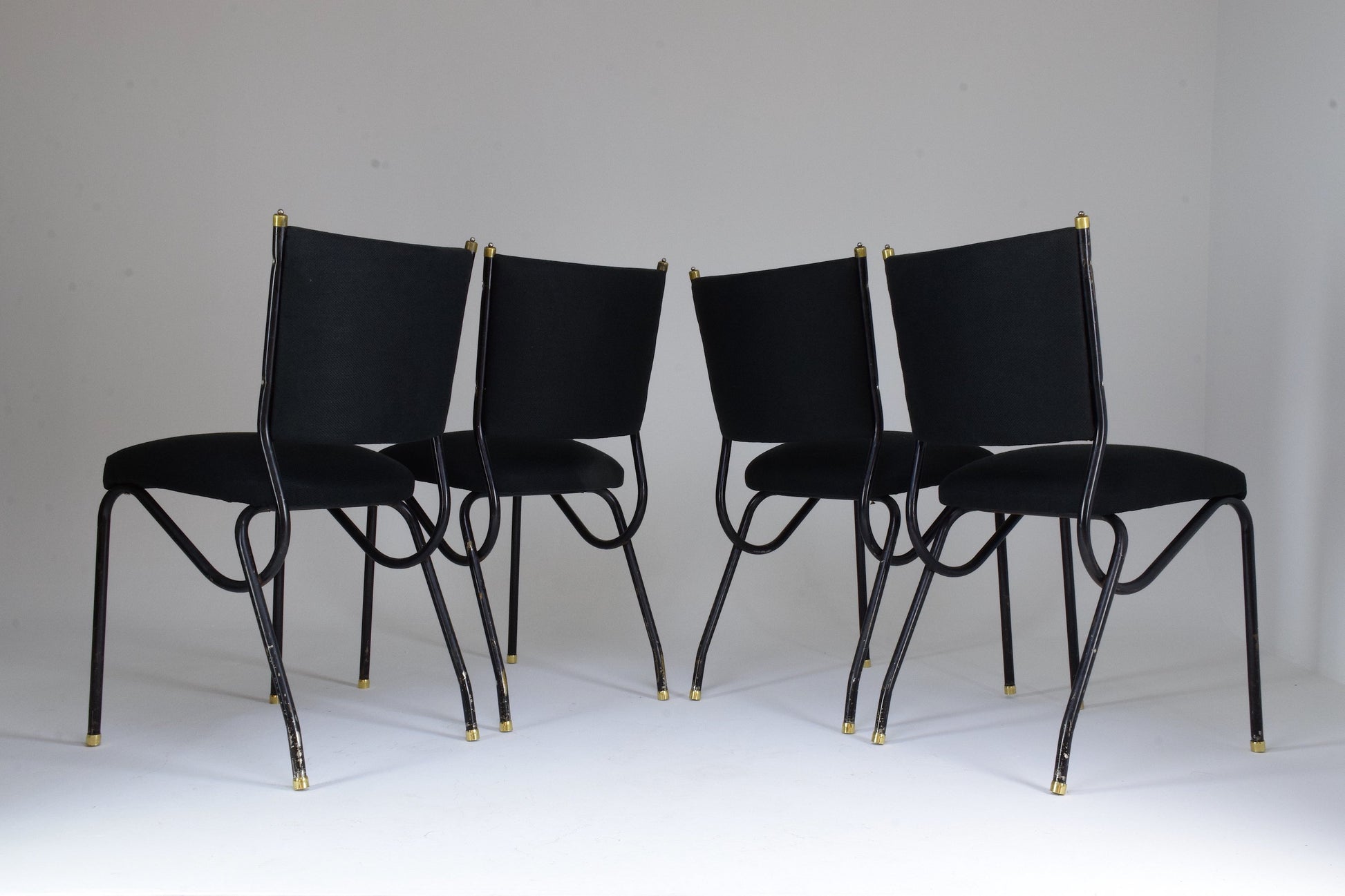 20th Century Italian BBPR Style Dining Chairs, Set of 4, 1950's - Spirit Gallery 