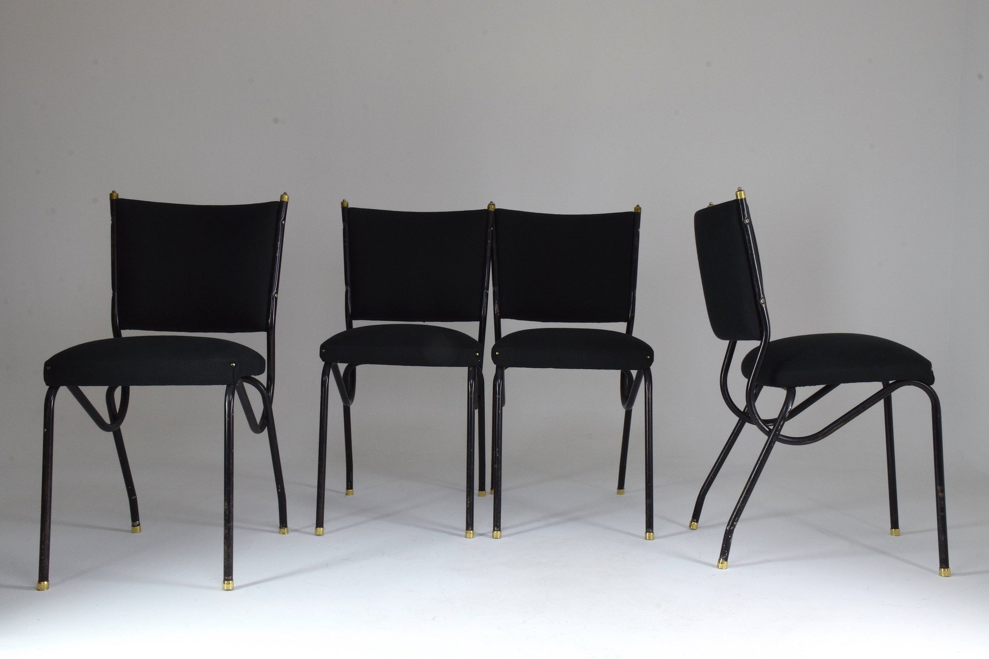 20th Century Italian BBPR Style Dining Chairs, Set of 4, 1950's - Spirit Gallery 