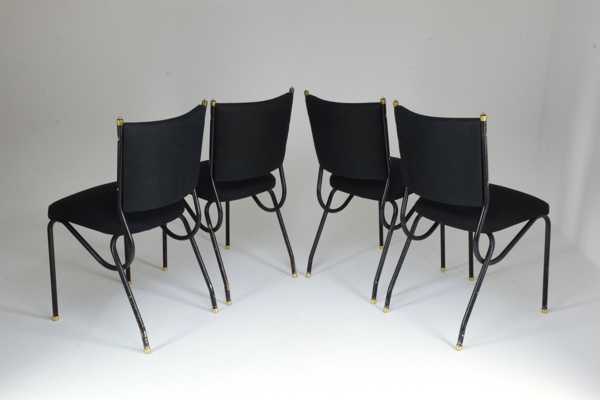 20th Century Italian BBPR Style Dining Chairs, Set of 4, 1950's - Spirit Gallery 