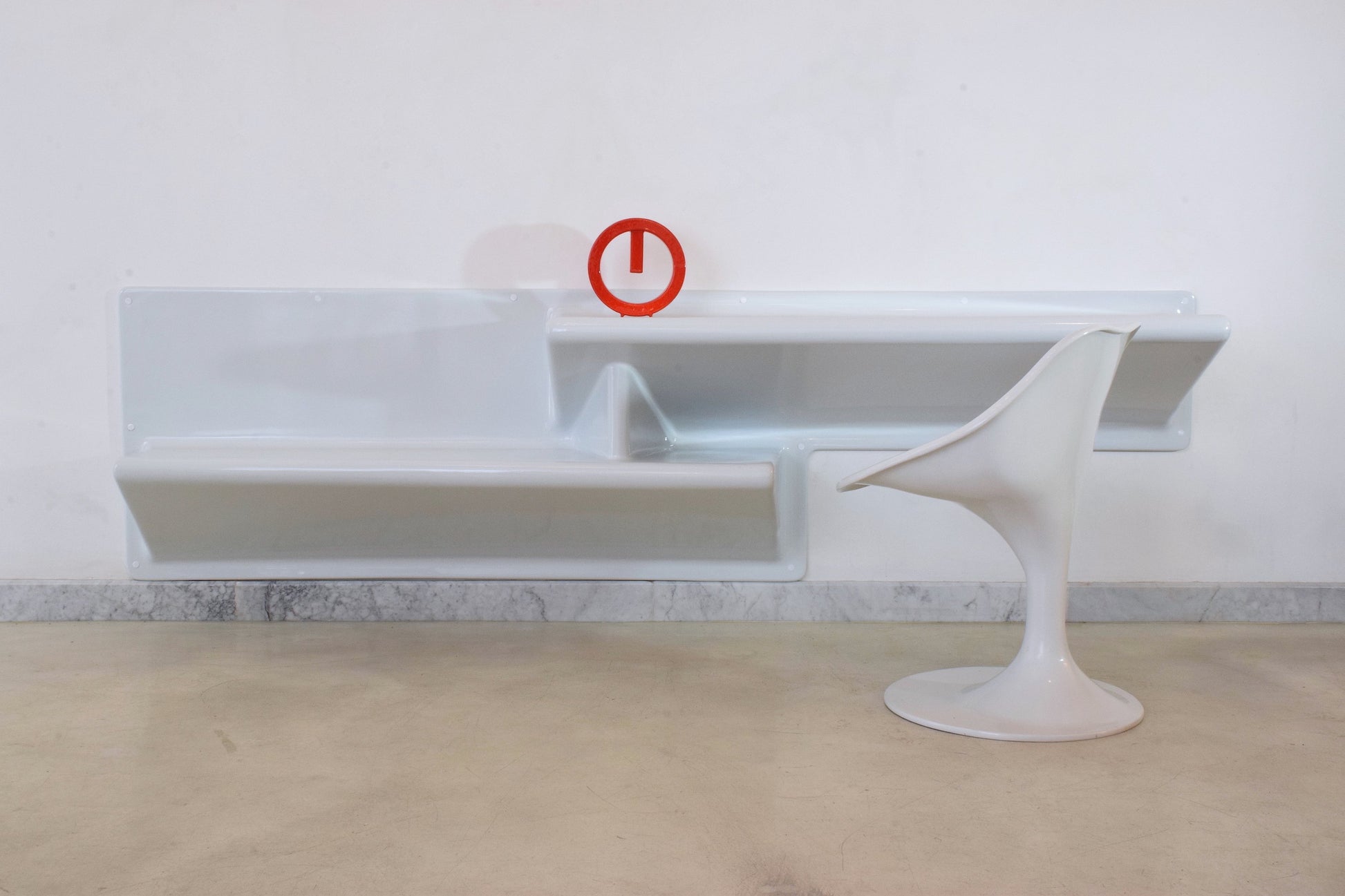20th Century Vintage Fiberglass Shelf and Desk by Knoll - Spirit Gallery 