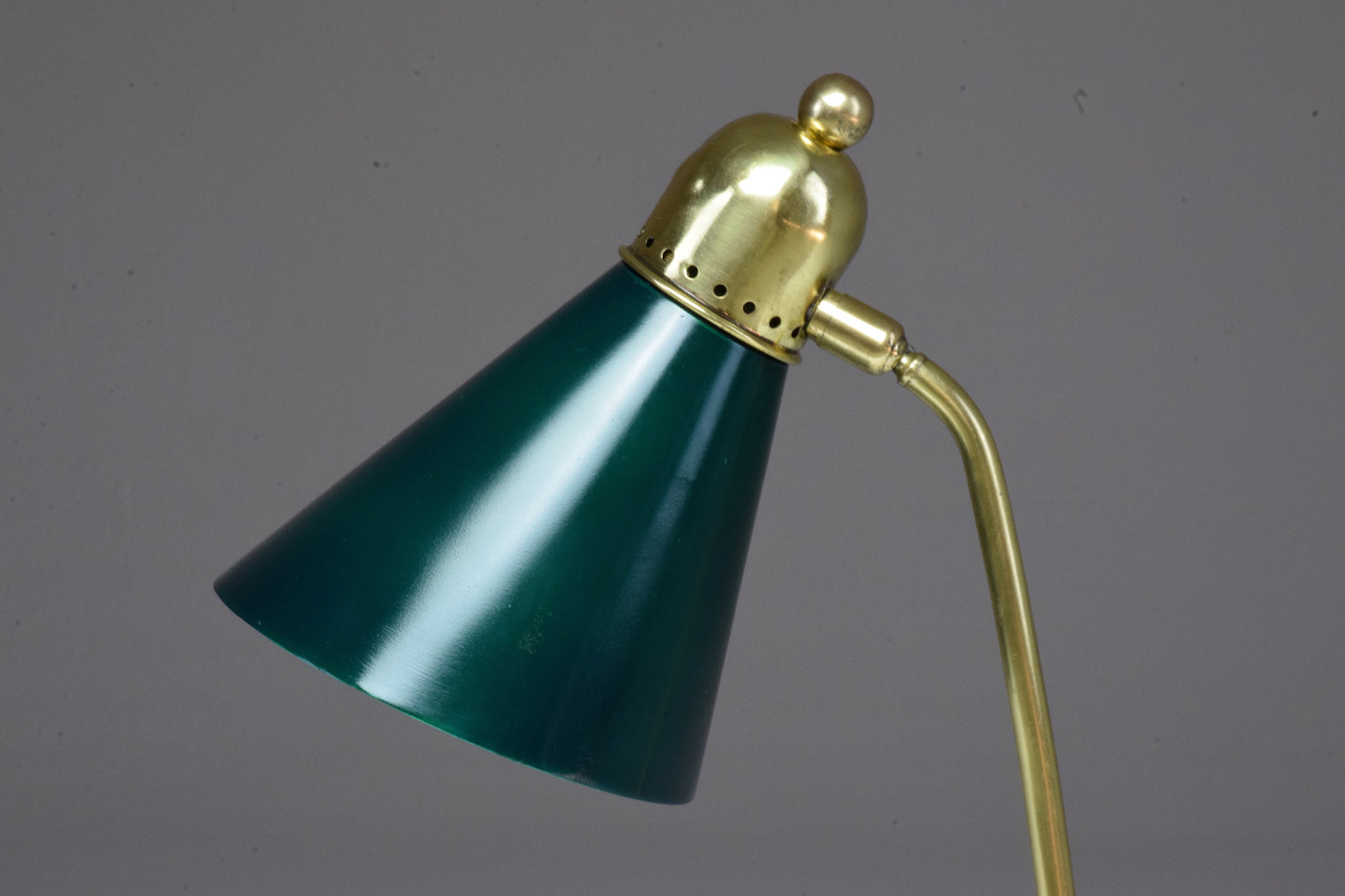 French Vintage Brass Table Lamp by Robert Mathieu, 1950's - Spirit Gallery 