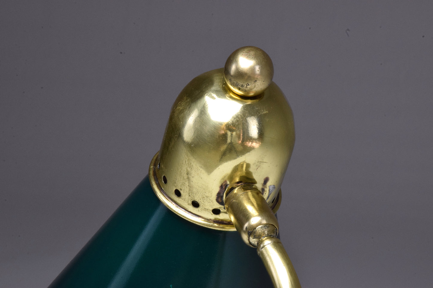 French Vintage Brass Table Lamp by Robert Mathieu, 1950's - Spirit Gallery 