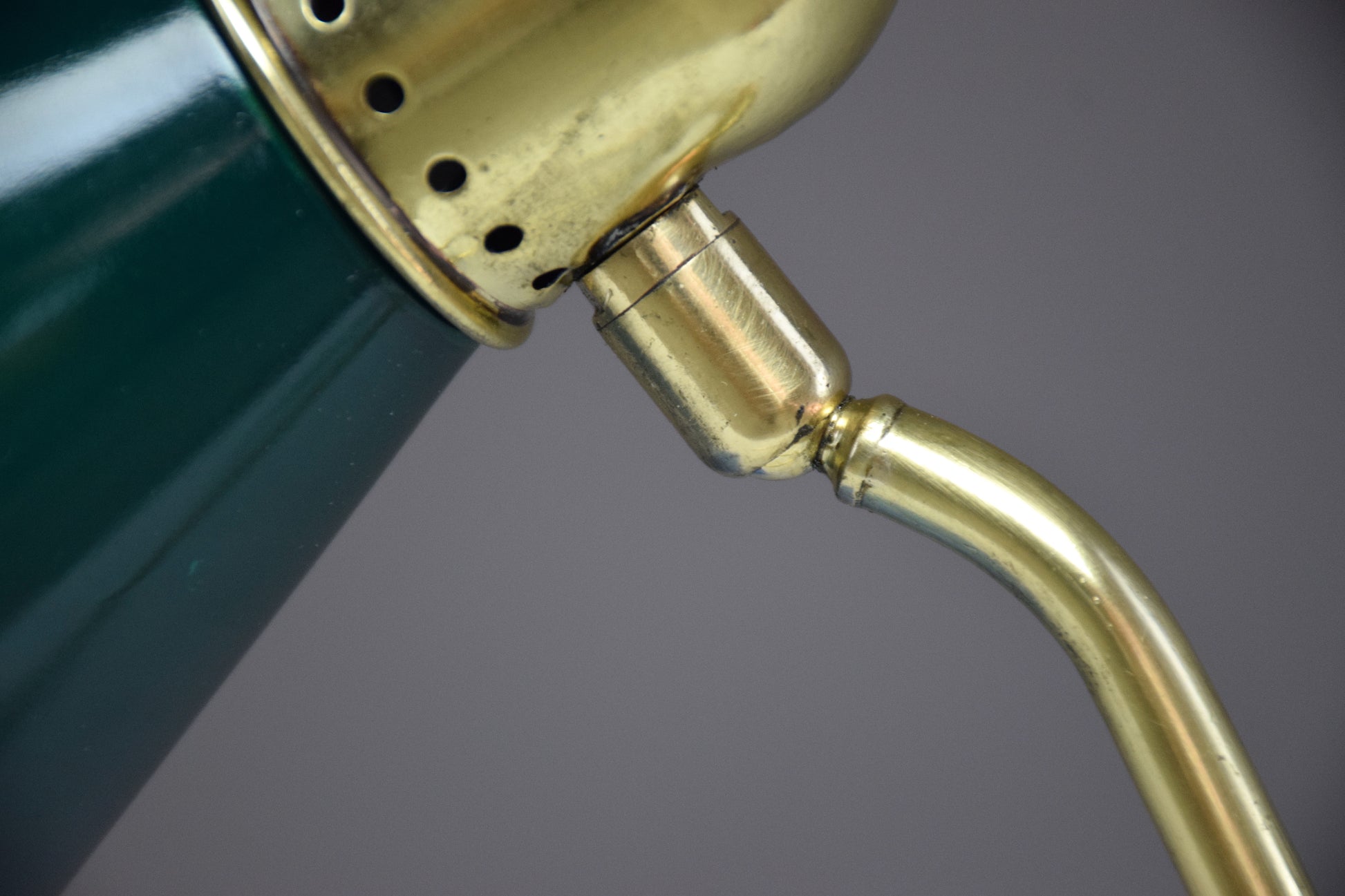 French Vintage Brass Table Lamp by Robert Mathieu, 1950's - Spirit Gallery 