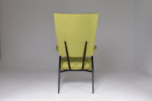 French Mid-Century Steel Armchair, 1950's - Spirit Gallery 