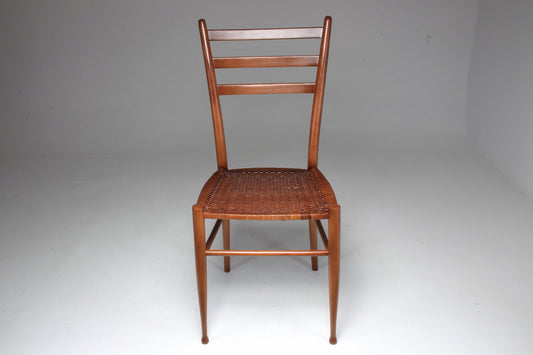 French Vintage Cane Dining Chairs, Set of Five 1930's - Spirit Gallery 