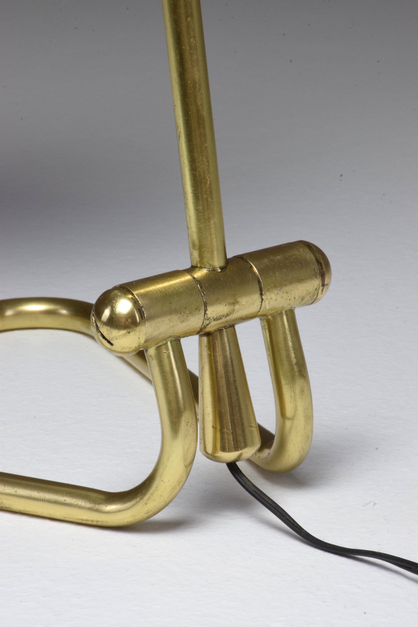 French Vintage Brass Table Lamp by Robert Mathieu, 1950's - Spirit Gallery 