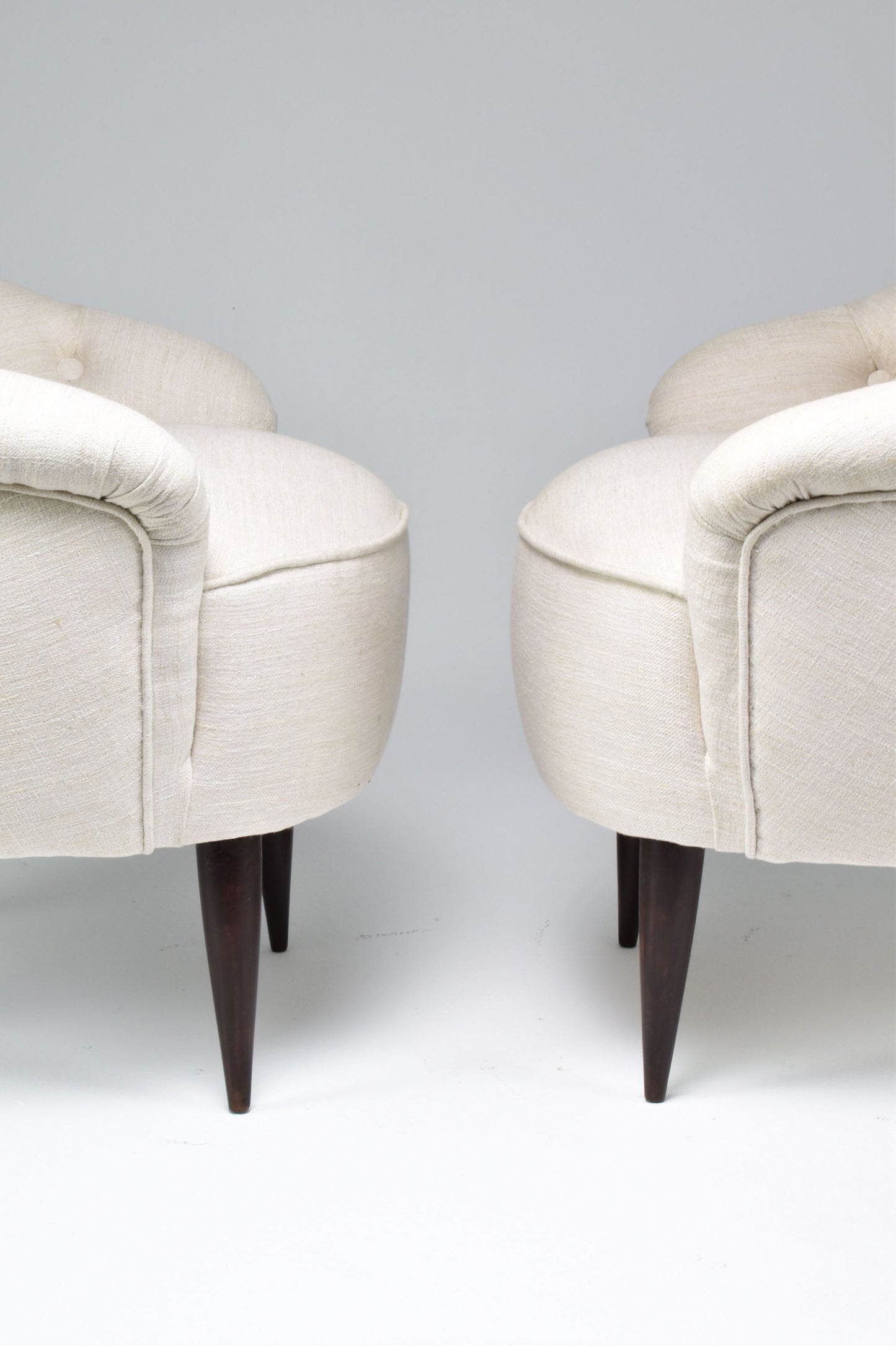 1950's Italian Restored Mid-Century Gio Ponti Attributed Armchairs