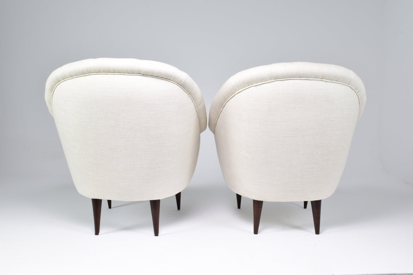 1950's Italian Restored Mid-Century Gio Ponti Attributed Armchairs