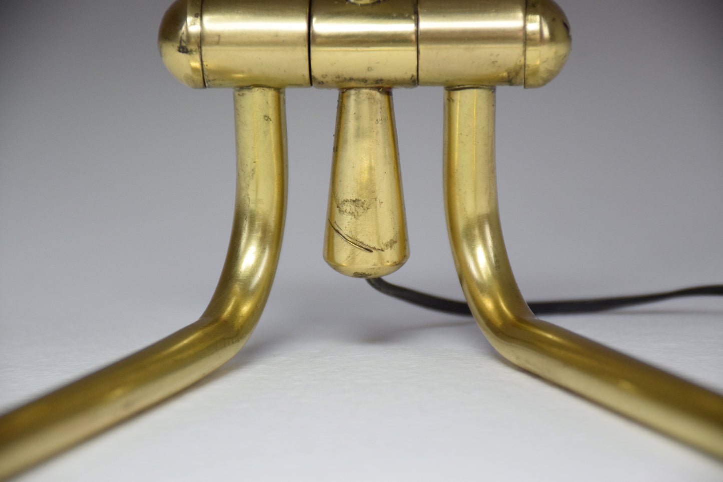 French Vintage Brass Table Lamp by Robert Mathieu, 1950's - Spirit Gallery 