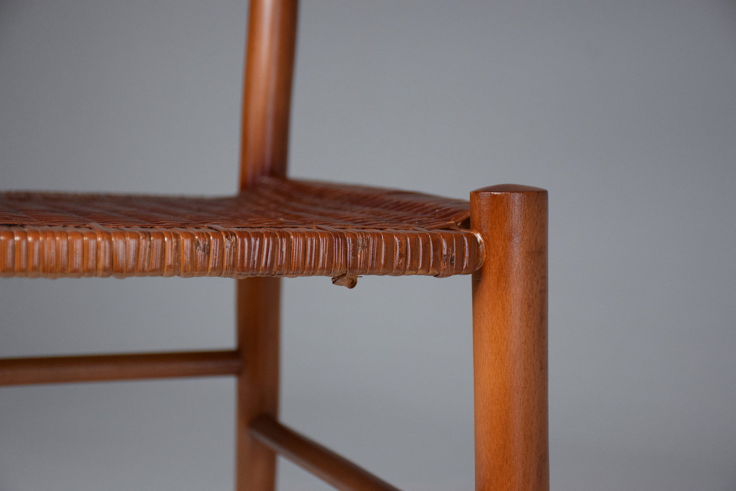 French Vintage Cane Dining Chairs, Set of Five 1930's - Spirit Gallery 