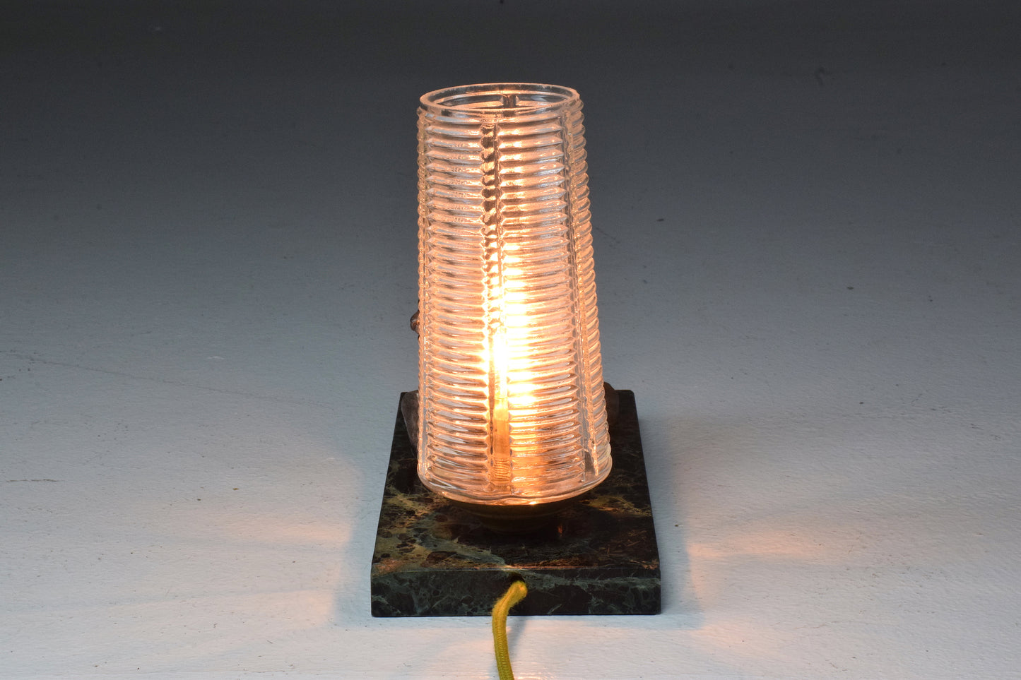 French Vintage Art Deco Lion Marble Table Lamp, 1930's - Spirit Gallery 