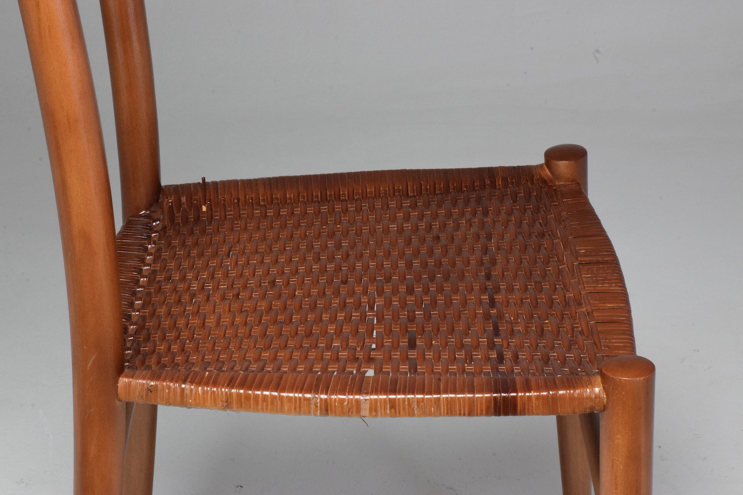 French Vintage Cane Dining Chairs, Set of Five 1930's - Spirit Gallery 