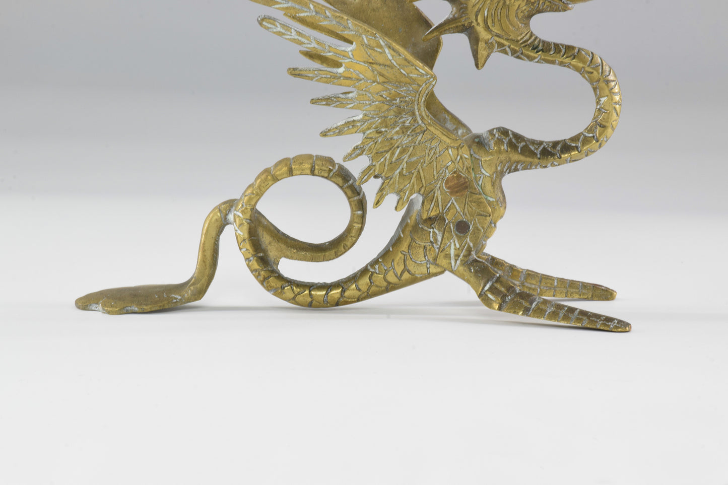 1950's Italian Bronze Dragon Candlesticks - Spirit Gallery 