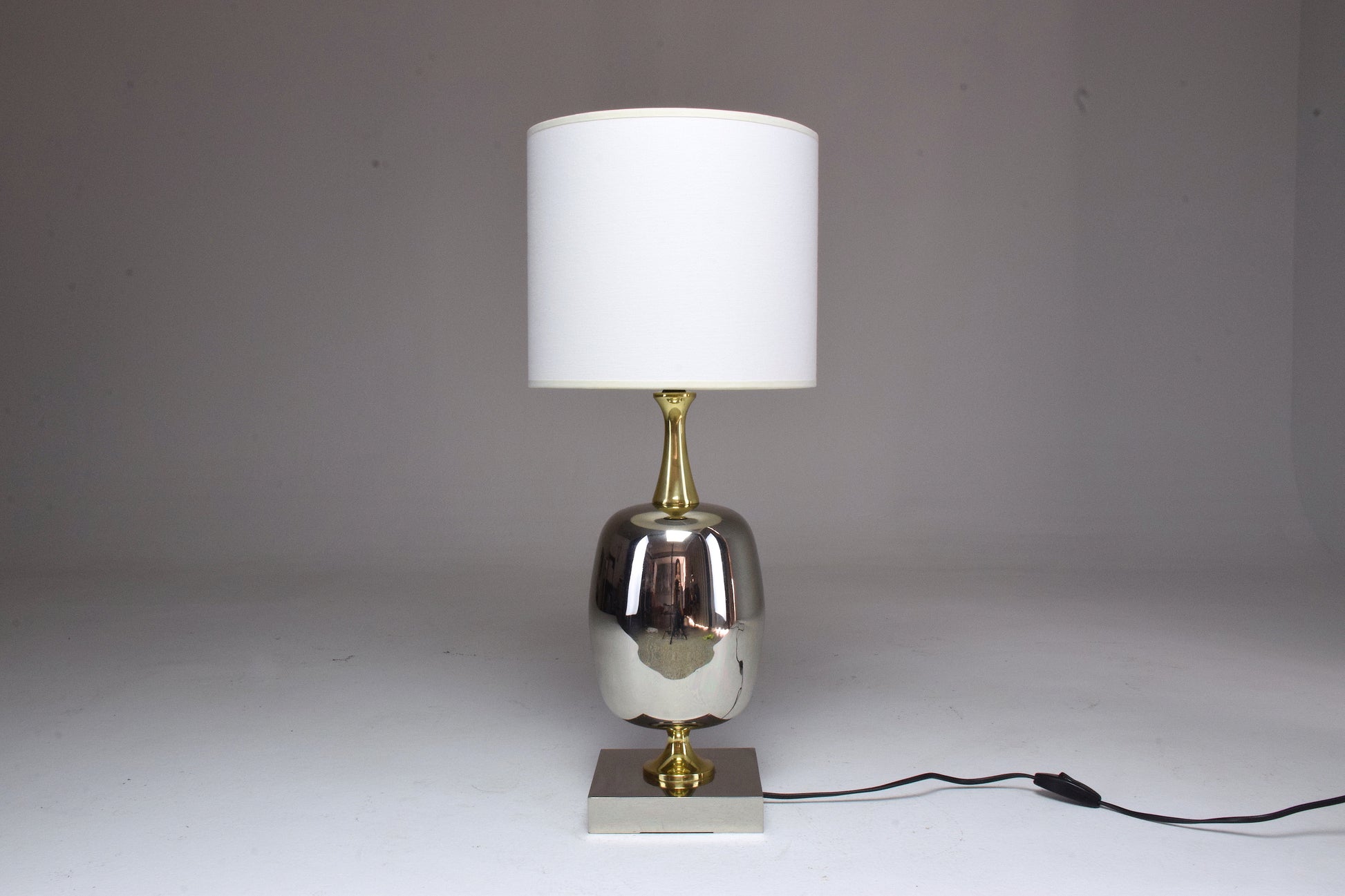 French Vintage Brass Table Lamp, 1970's - Spirit Gallery 