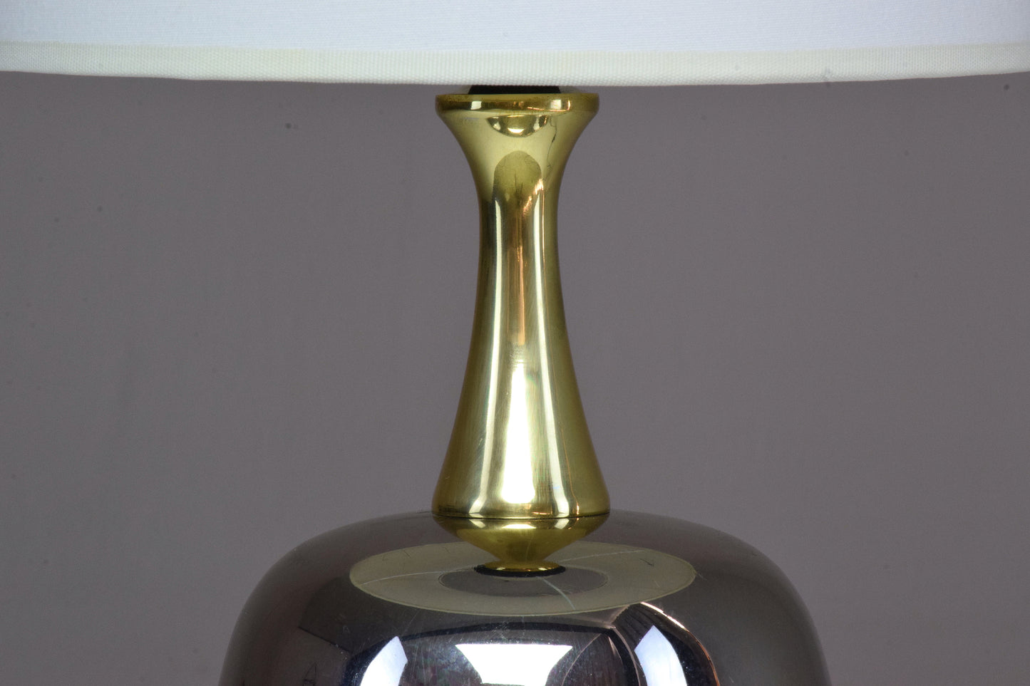 French Vintage Brass Table Lamp, 1970's - Spirit Gallery 