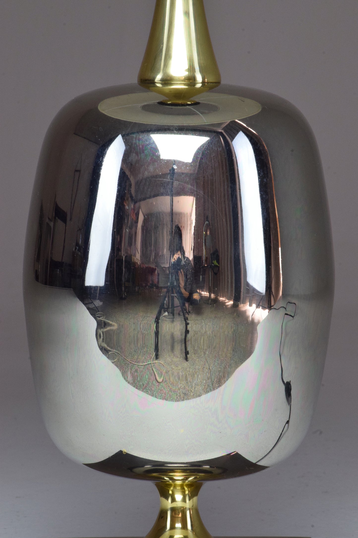 French Vintage Brass Table Lamp, 1970's - Spirit Gallery 