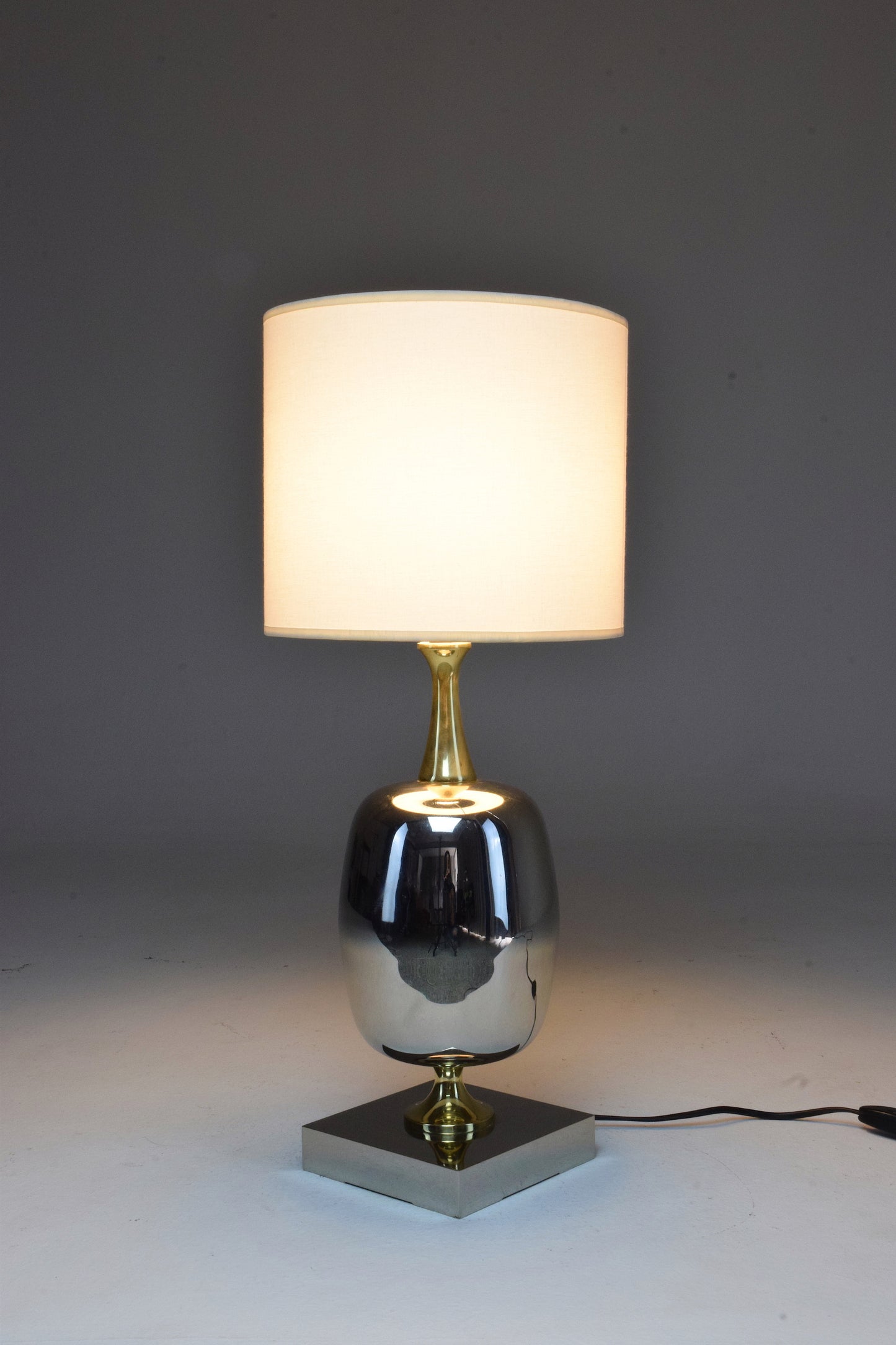 French Vintage Brass Table Lamp, 1970's - Spirit Gallery 