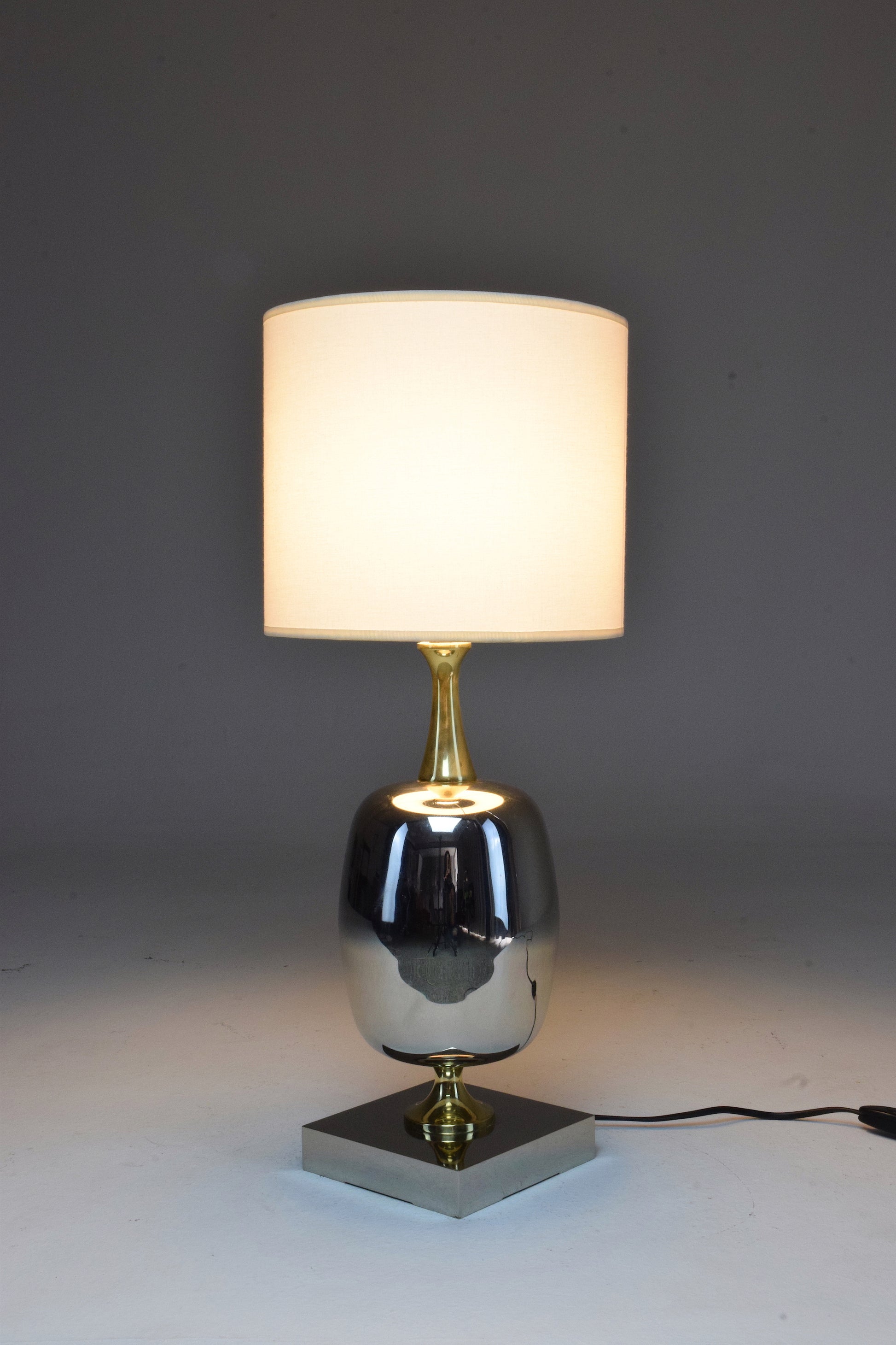 French Vintage Brass Table Lamp, 1970's - Spirit Gallery 
