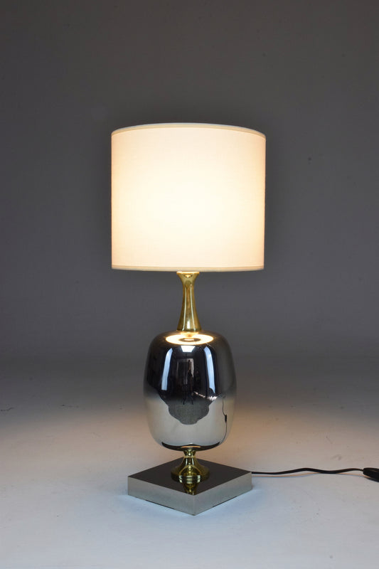 French Vintage Brass Table Lamp, 1970's - Spirit Gallery 