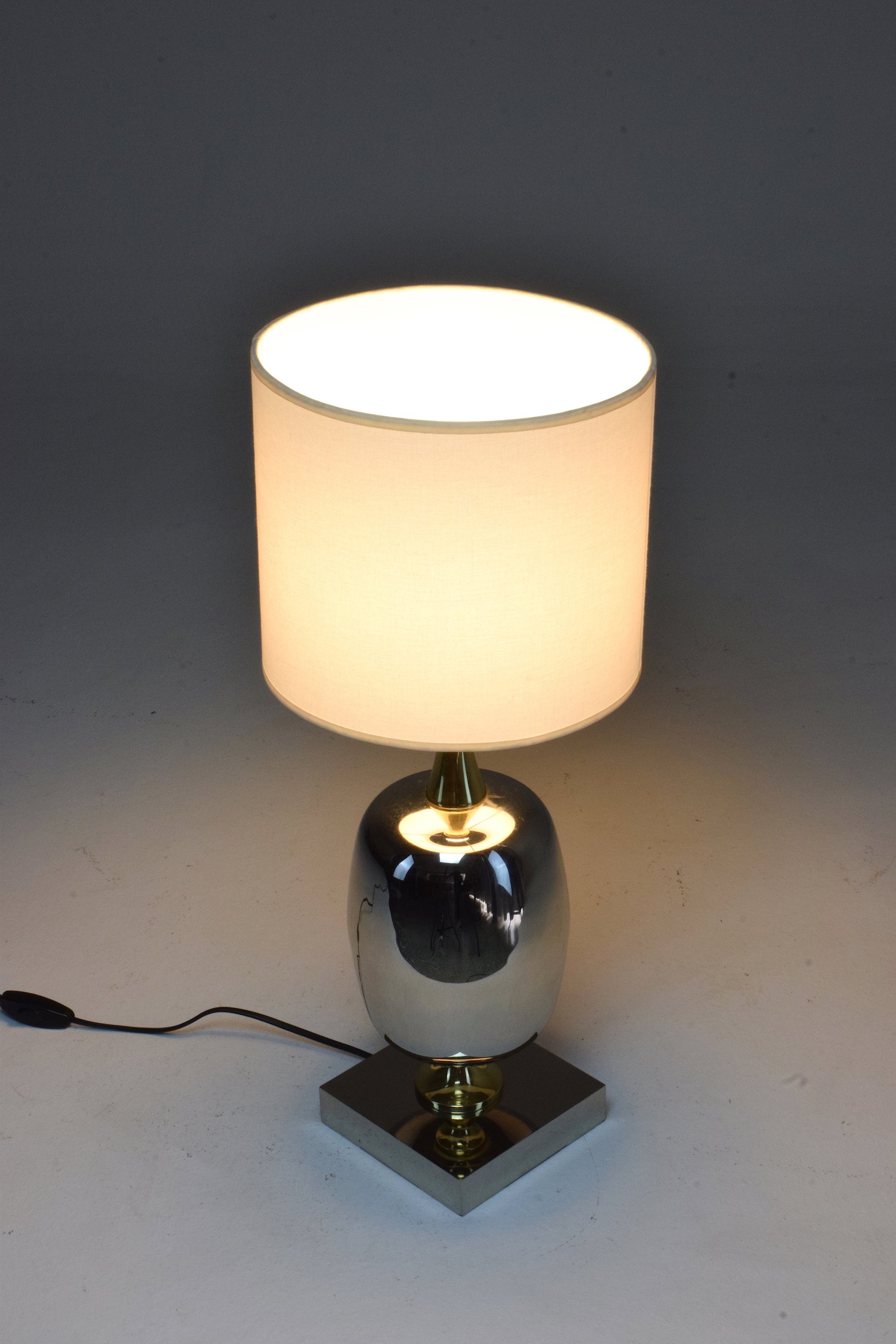 French Vintage Brass Table Lamp, 1970's - Spirit Gallery 