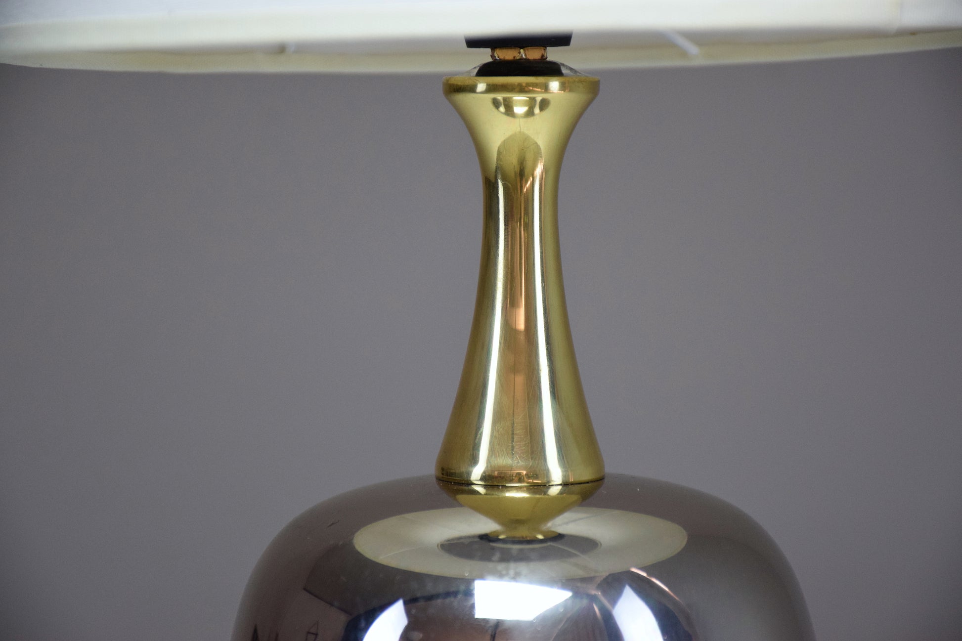 French Vintage Brass Table Lamp, 1970's - Spirit Gallery 