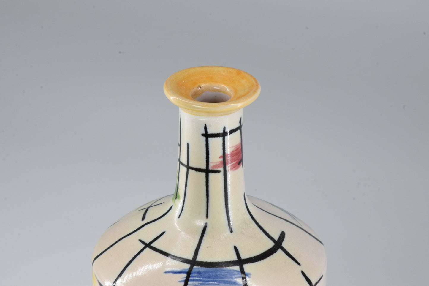 1950s Italian Pucci Umbertide Colorful Ceramic Vase - Spirit Gallery 