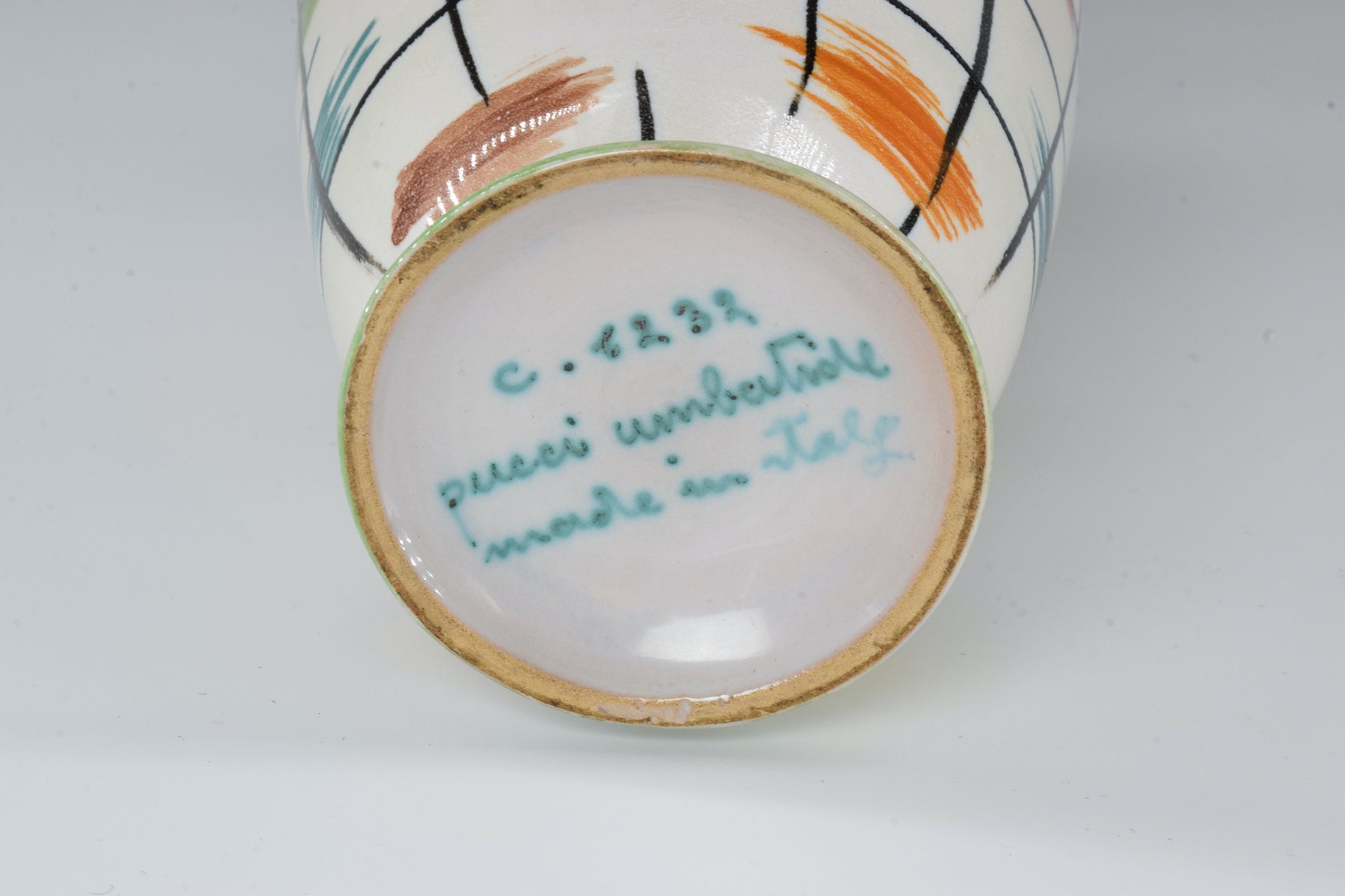 1950s Italian Pucci Umbertide Colorful Ceramic Vase - Spirit Gallery 