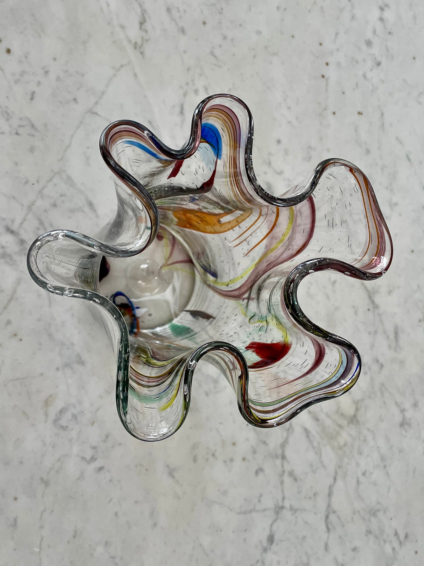 1970's French Multicolour Cristal Vase - Spirit Gallery 