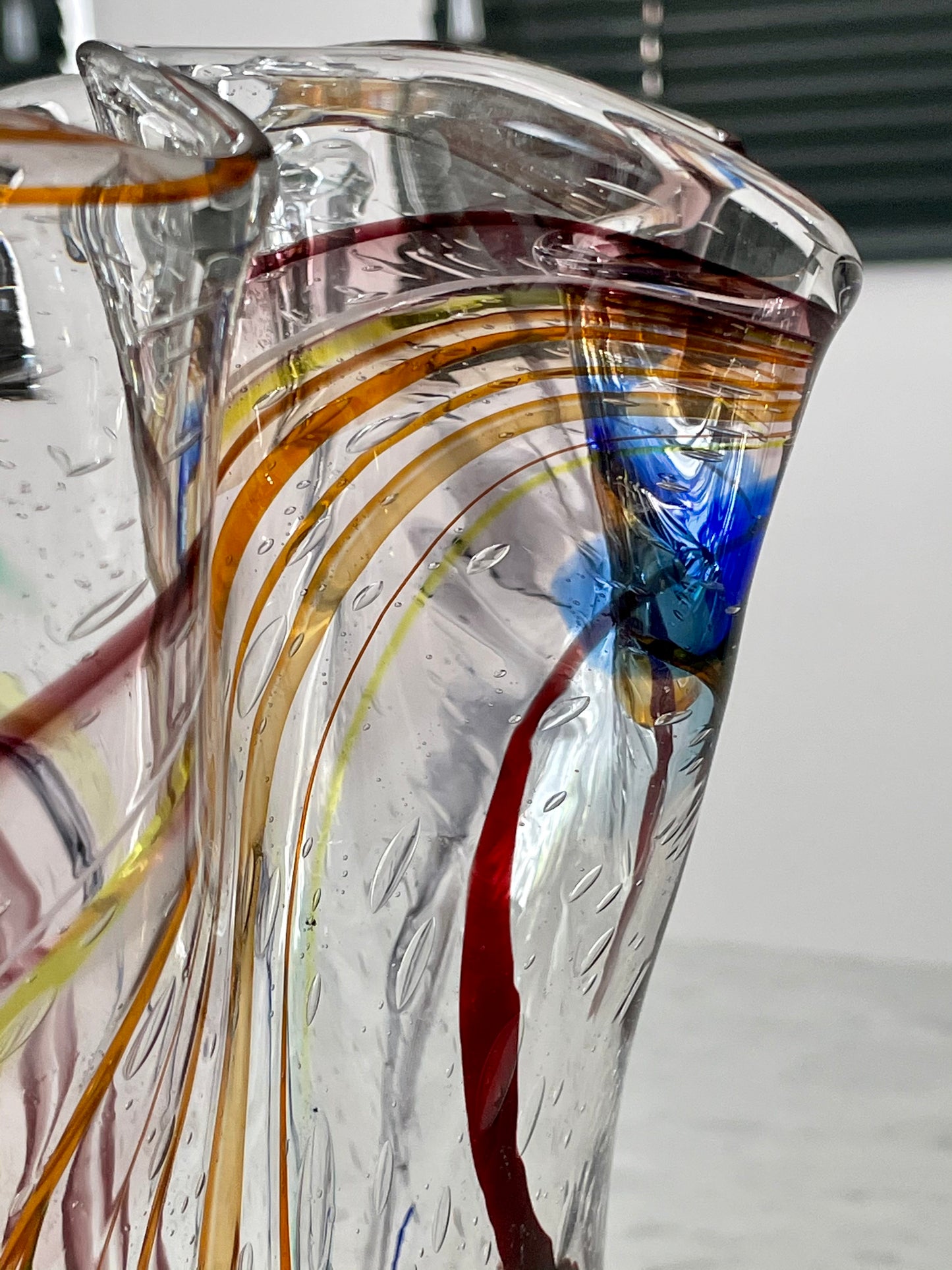 1970's French Multicolour Cristal Vase - Spirit Gallery 