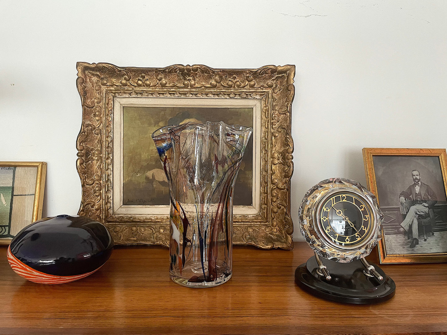 1970's French Multicolour Cristal Vase - Spirit Gallery 