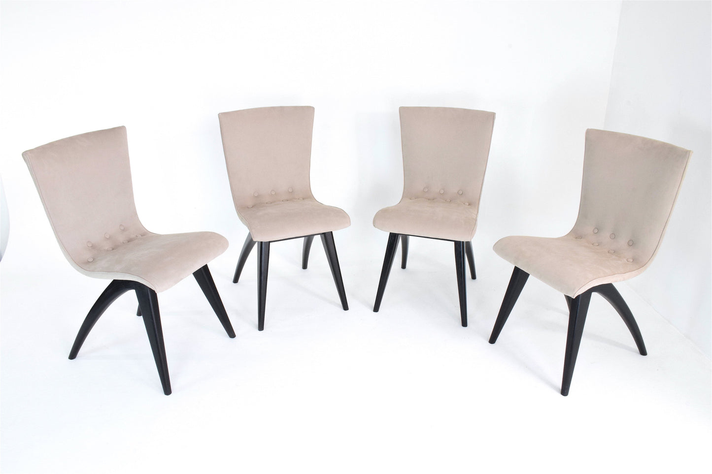 Dutch Dining Chairs by C.J Van OS, Set of 4, 1950's - Spirit Gallery 
