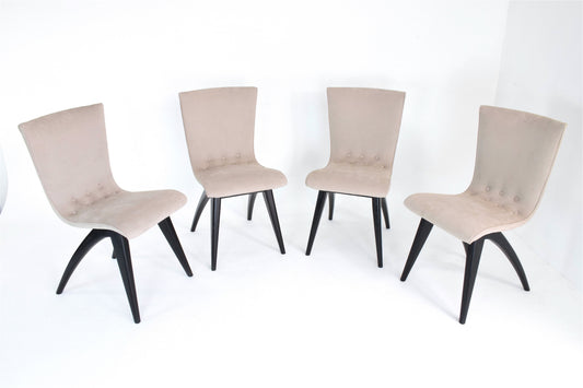 Dutch Dining Chairs by C.J Van OS, Set of 4, 1950's - Spirit Gallery 