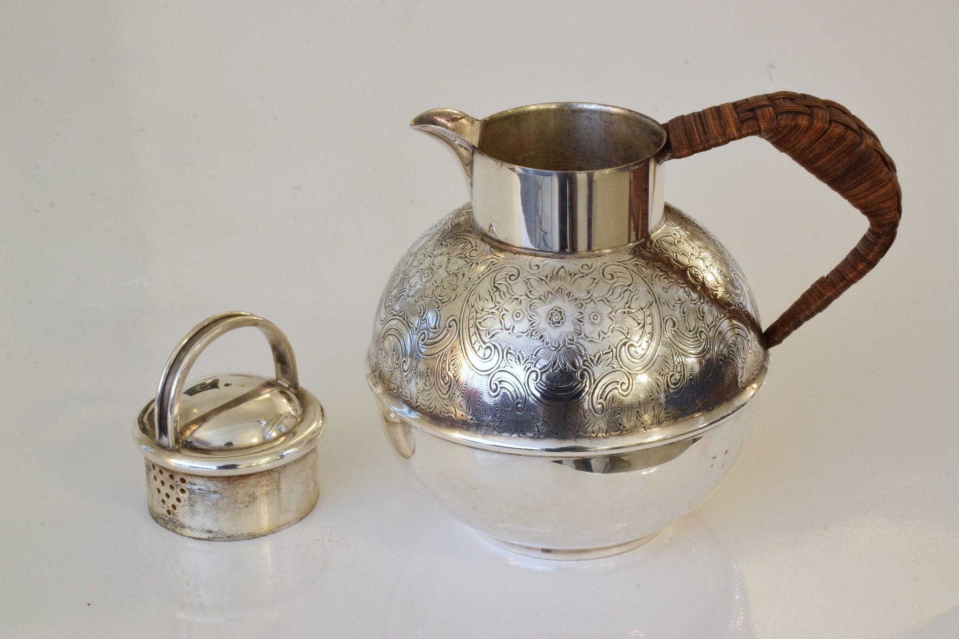 English Antique Small Silver Pitcher or Teapot by Bailey Banks & Biddle - Spirit Gallery 