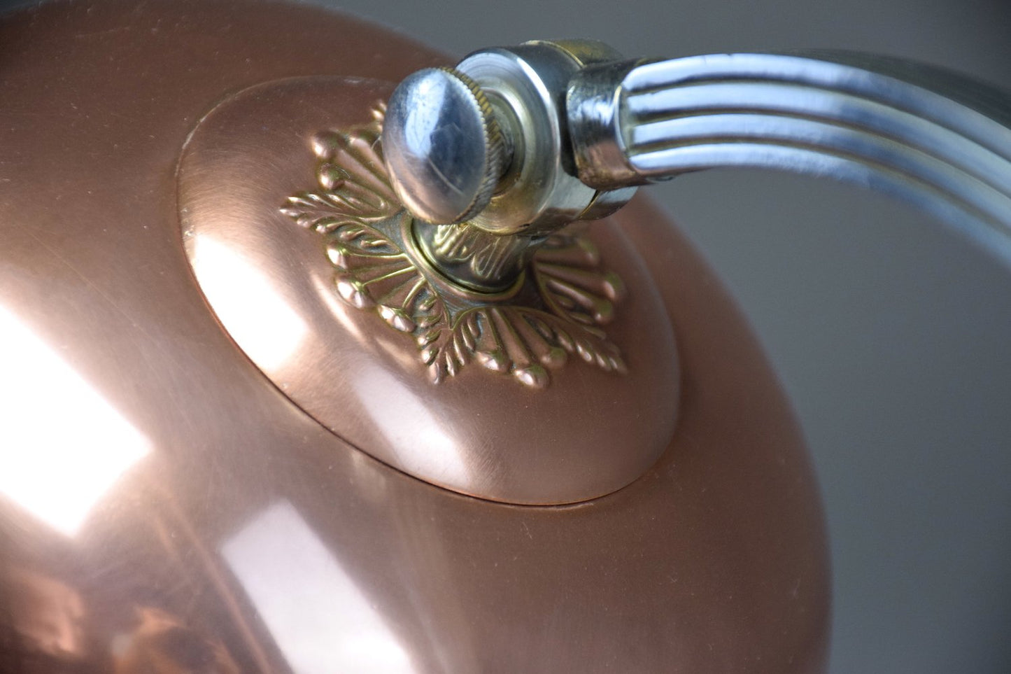 French Art Deco Copper Brass Table Lamp, 1930's - Spirit Gallery 