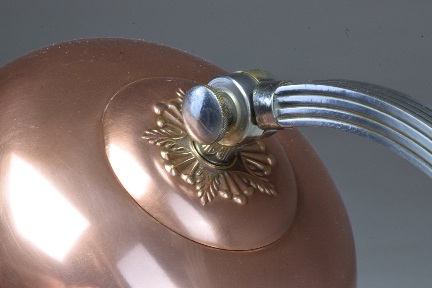 French Art Deco Copper Brass Table Lamp, 1930's - Spirit Gallery 