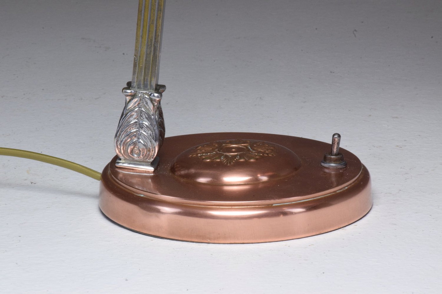 French Art Deco Copper Brass Table Lamp, 1930's - Spirit Gallery 