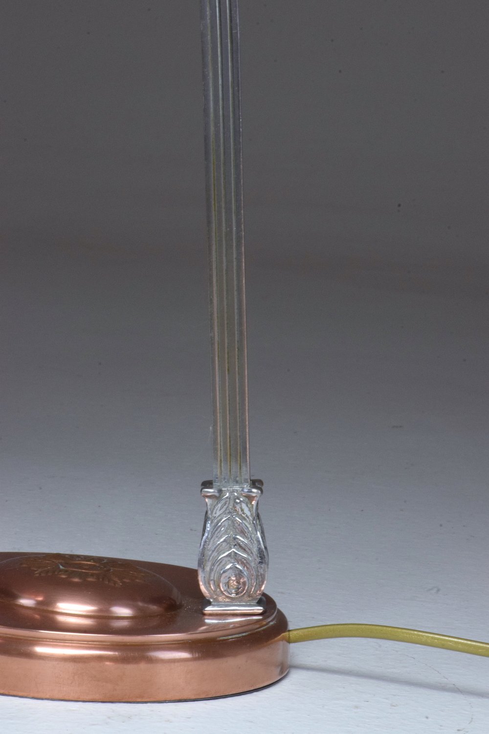 French Art Deco Copper Brass Table Lamp, 1930's - Spirit Gallery 