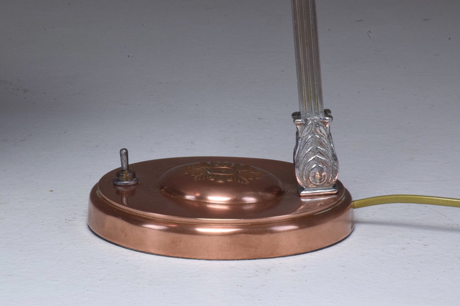 French Art Deco Copper Brass Table Lamp, 1930's - Spirit Gallery 