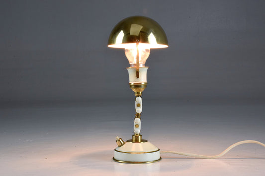French Articulating Vintage Brass Table Desk Lamp, 1950's - Spirit Gallery 