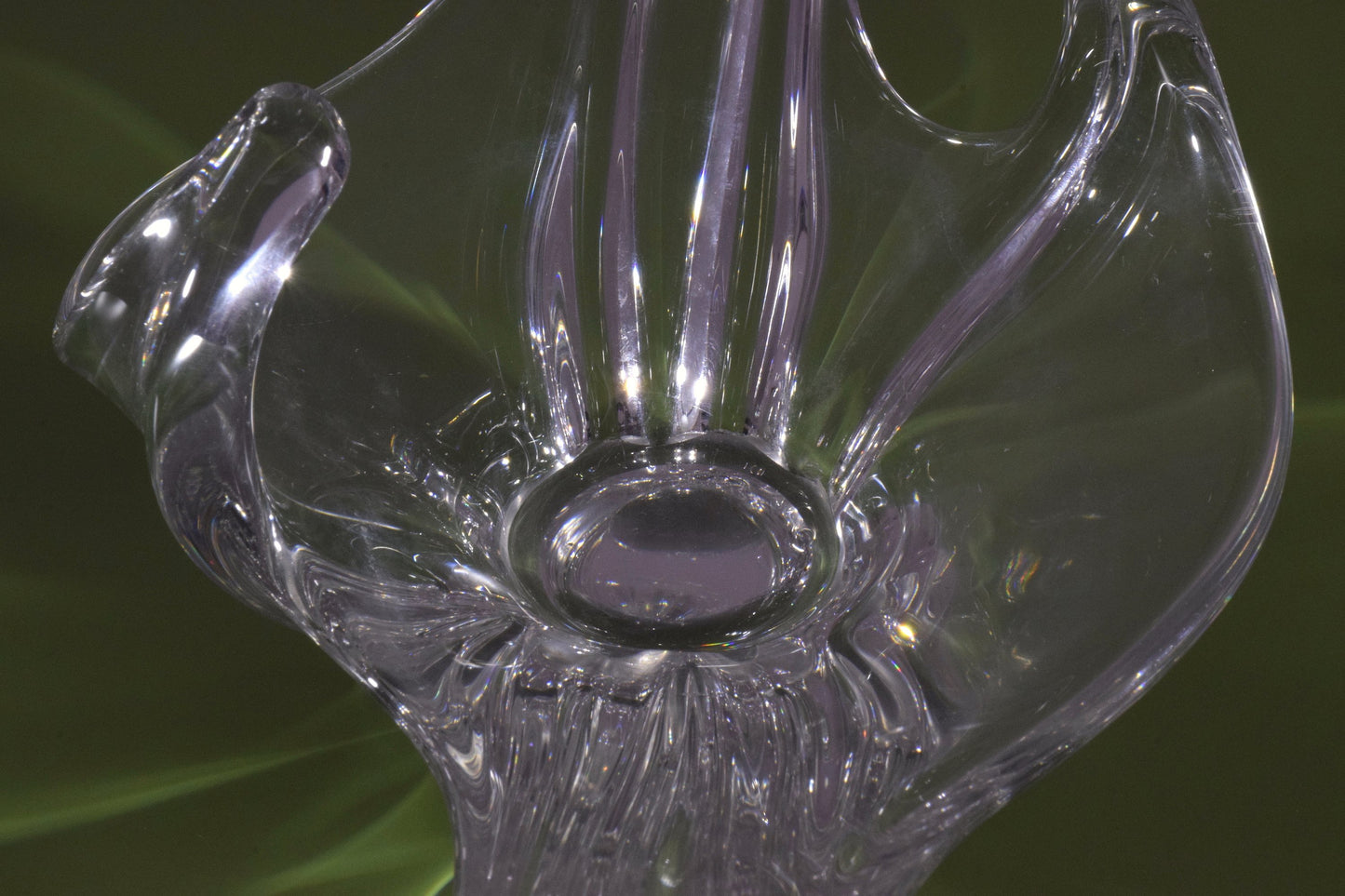 French Sculptural Vintage Crystal Centerpiece, 1960-1970's - Spirit Gallery 