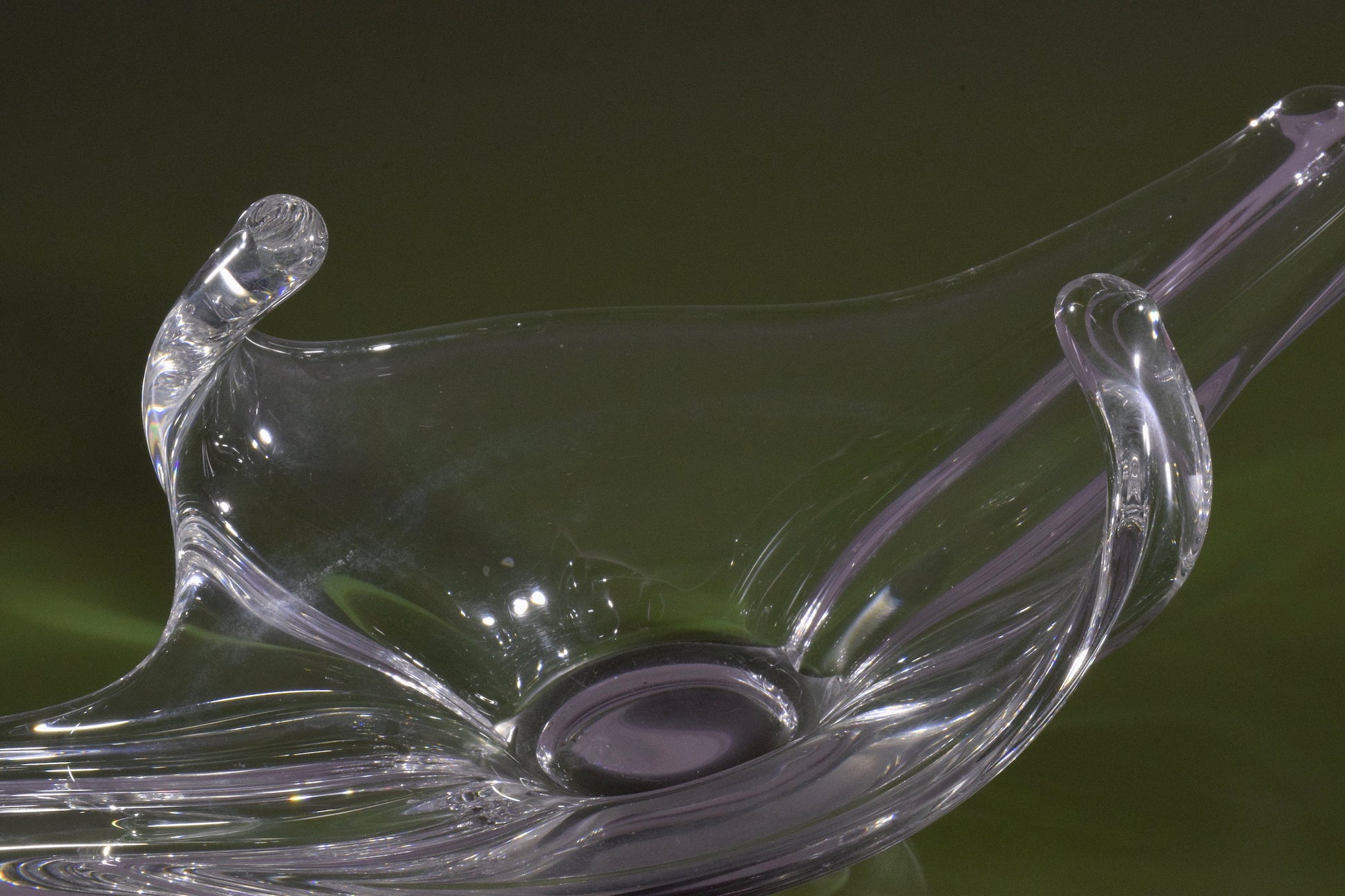 French Sculptural Vintage Crystal Centerpiece, 1960-1970's - Spirit Gallery 