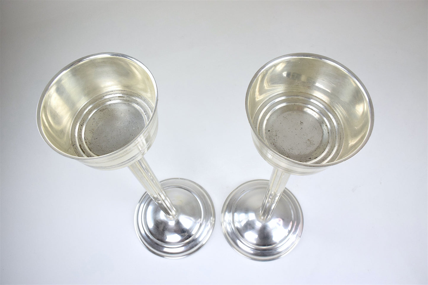 French Silver Plated Wine Bucket Stands, 1960s - Spirit Gallery 