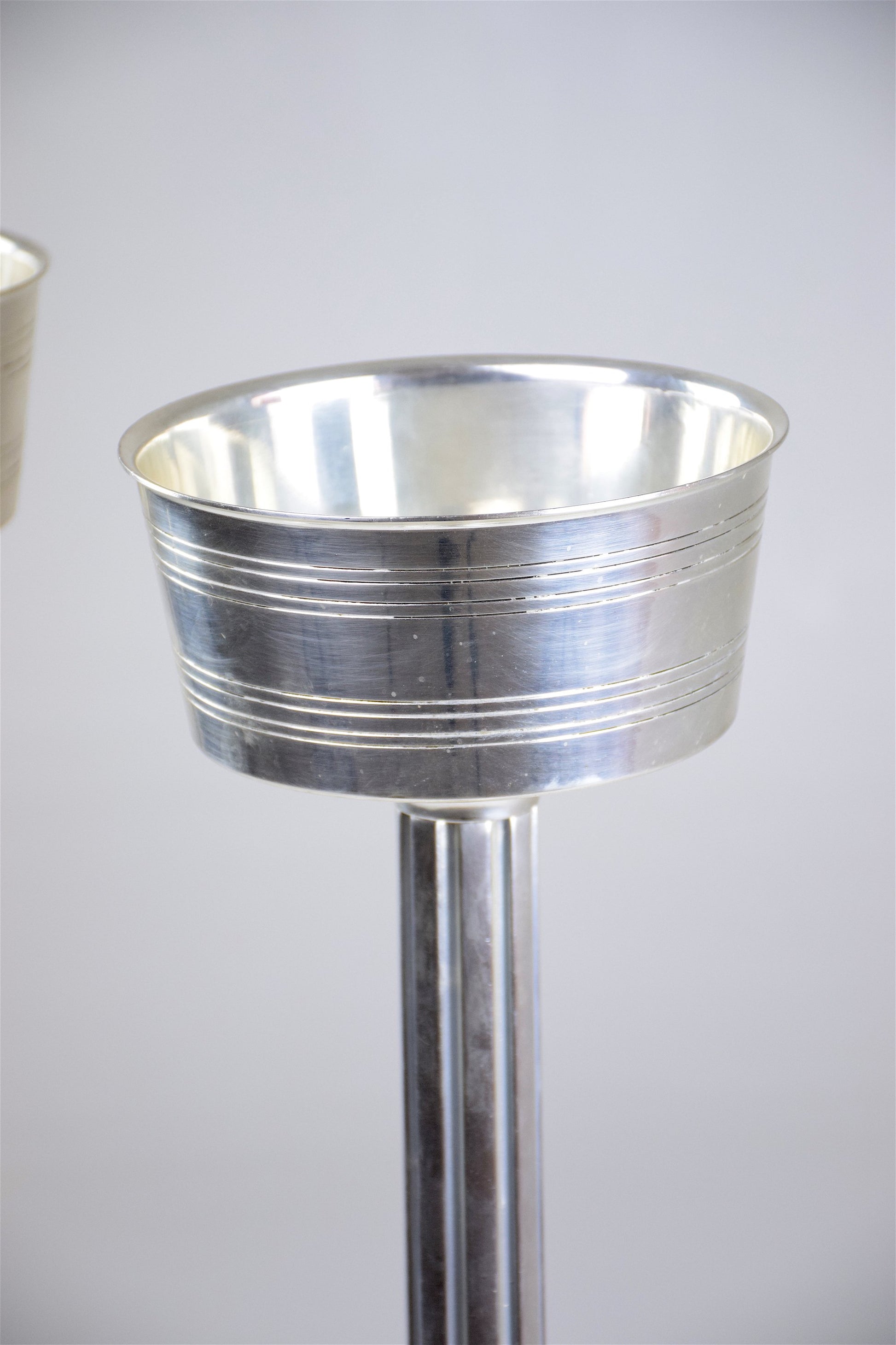 French Silver Plated Wine Bucket Stands, 1960s - Spirit Gallery 