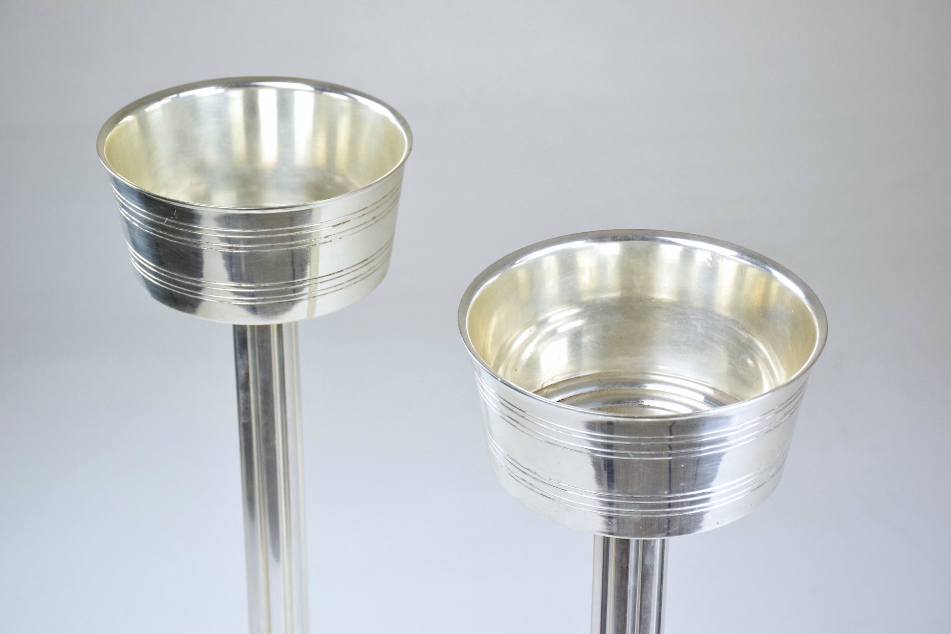 French Silver Plated Wine Bucket Stands, 1960s - Spirit Gallery 