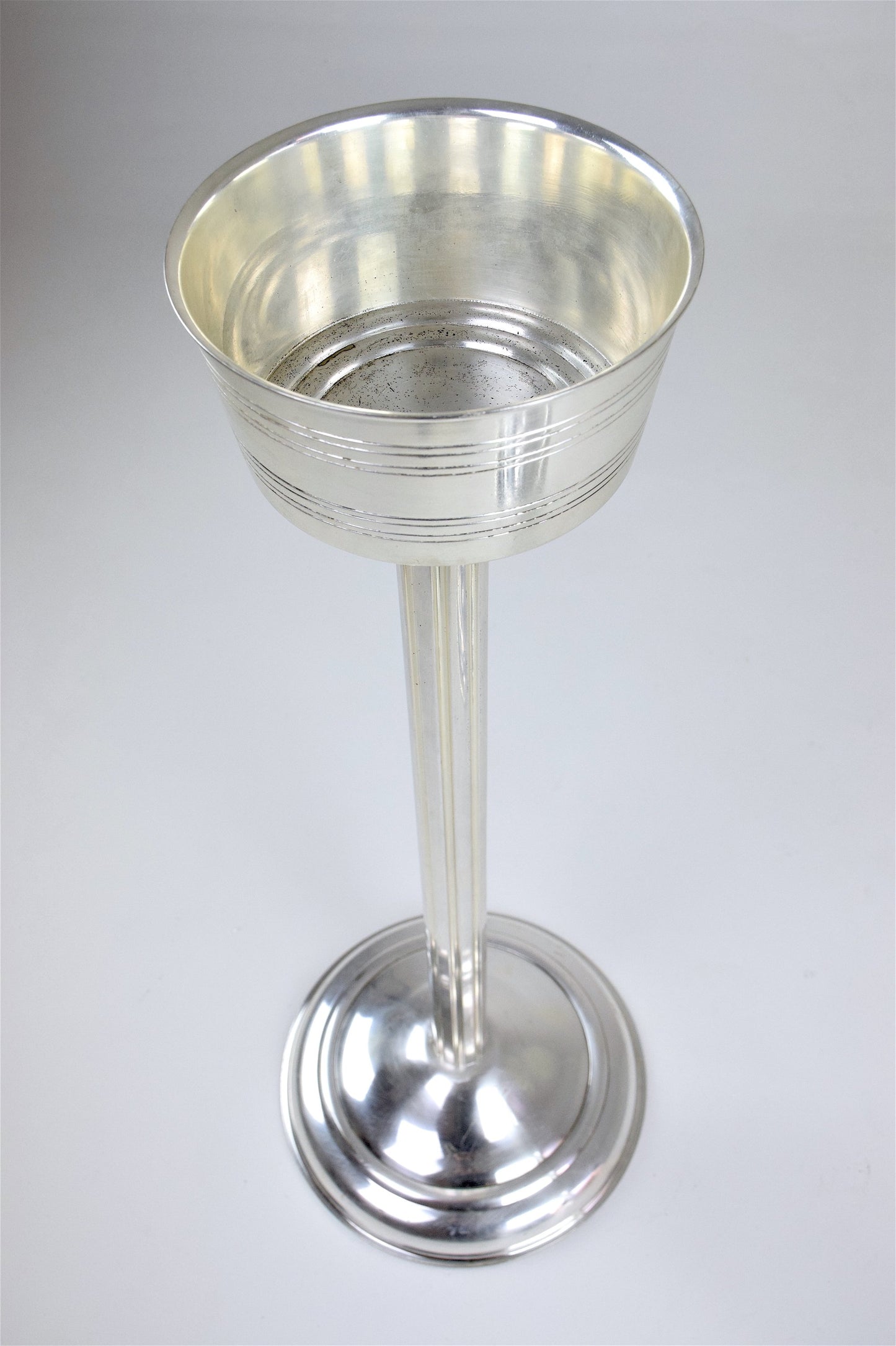 French Silver Plated Wine Bucket Stands, 1960s - Spirit Gallery 