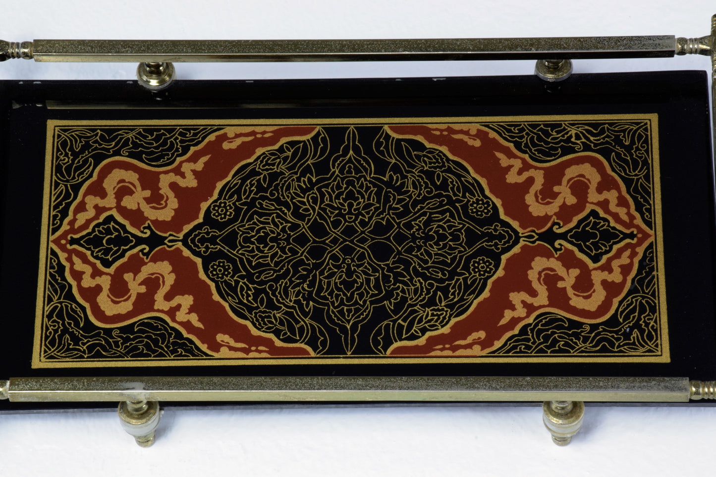 French Vintage Glass and Metal Tray, 1950's - Spirit Gallery 