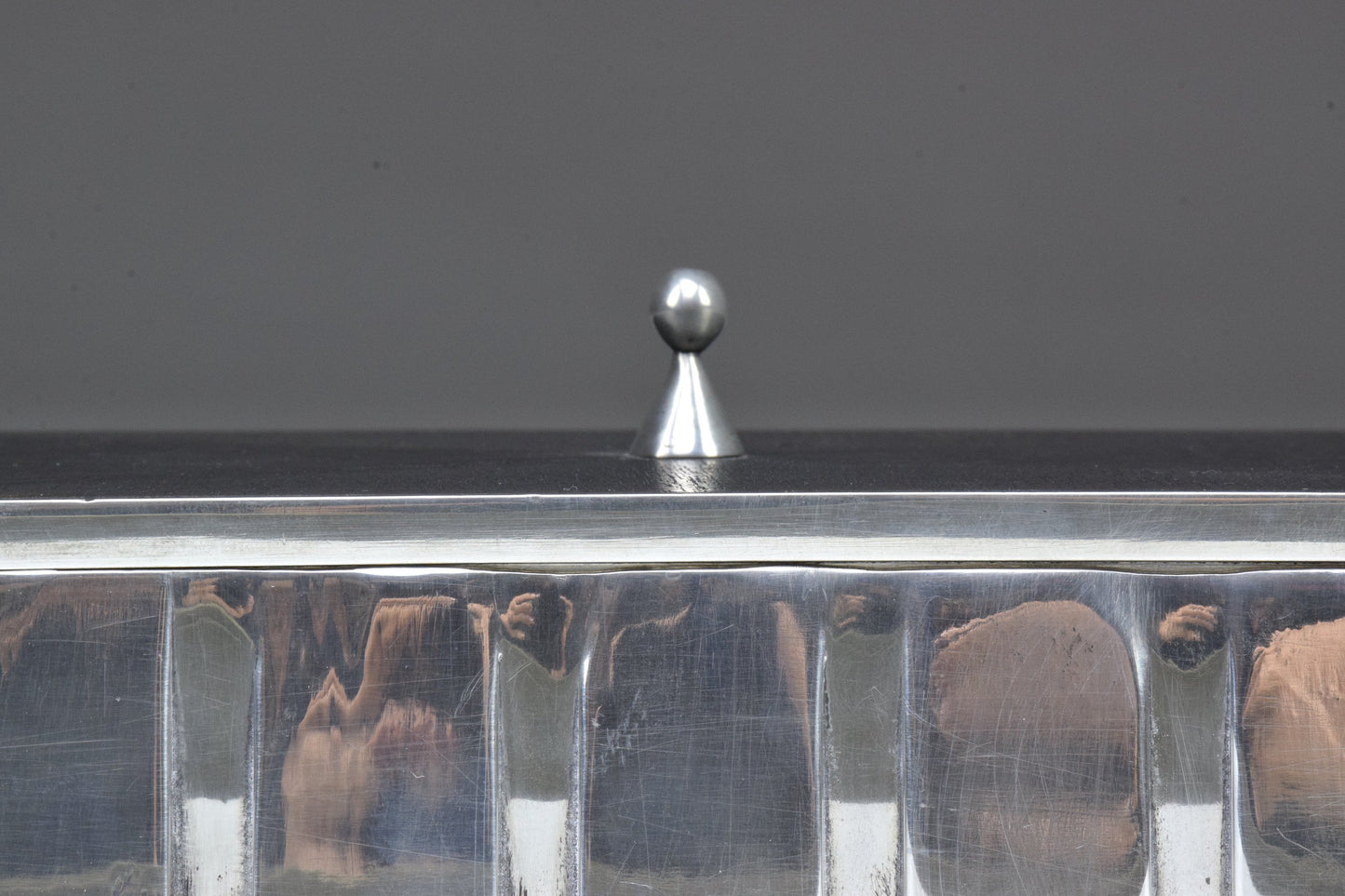 French Vintage Metal and Wood Box, 1970s - Spirit Gallery 